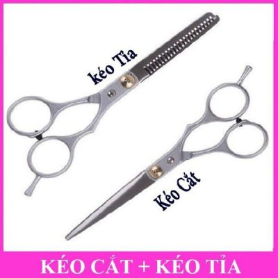 Bộ Kéo Cắt Tỉa Tóc Gồm 1 kéo cắt, 1 Kéo Tỉa Tóc Chuyên Nghiệp ...