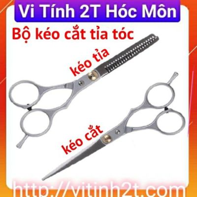 Bộ Kéo Cắt Tỉa Tóc Gồm 1 kéo cắt, 1 Kéo Tỉa Tóc Chuyên Nghiệp ...