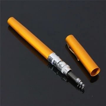 CẦN CÂU BÚT BI NHỎ GỌN 21CM Cần Câu Cá Mini Hình Cây Bút Kèm Tay Quay