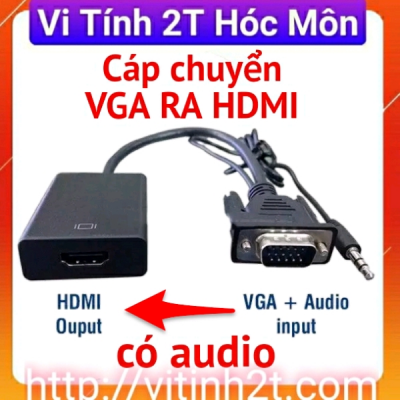 Cáp chuyển Vga ra Hdmi có audio