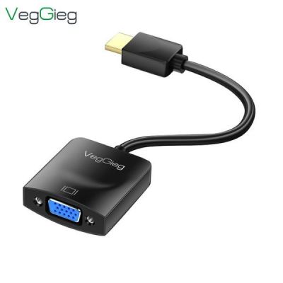 ( CÓ VAT) Cáp HDMI sang VGA VegGieg V-Z902 | Cáp chuyển HDMI to VGA có Audio | Bộ chuyển HDMI sang VGA Full HD 1080P | Cáp HDMI sang VGA cho PC Laptop | Cáp chuyển tín hiệu HDMI sang VGA | HDMI to VGA Adapter có âm thanh | Cáp HDMI sang VGA chính hãng | C