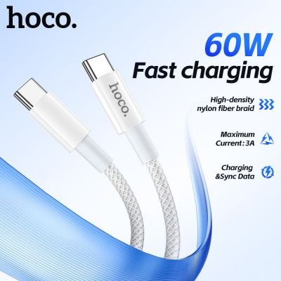 Cáp sạc dữ liệu Hoco X56 chính hãng 60W | Cáp Type-C sang Type-C sạc nhanh | Truyền dữ liệu tốc độ cao | Dây bền chắc lõi đồng tinh khiết | Vi Tính Hóc Môn