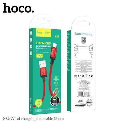 ( CÓ VAT) Cáp Sạc Hoco X89 Micro | Cáp Sạc Micro USB Sạc Nhanh | Dây Sạc Bền Bỉ | Truyền Dữ Liệu Ổn Định | Lõi Đồng Dày | Không Nóng Máy | Dài 1M | Chính Hãng HOCO | Giá Tốt | Bán Chạy | Giao Nhanh | Vi Tính Hóc Môn | HOCO Hóc Môn