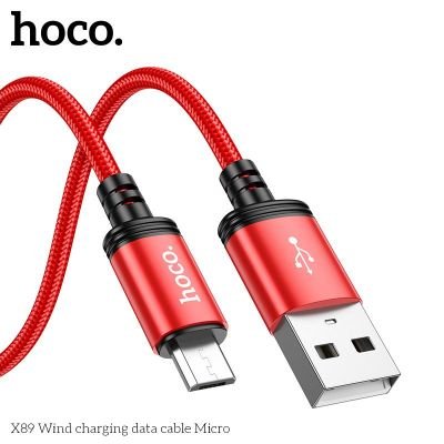 ( CÓ VAT) Cáp Sạc Hoco X89 Micro | Cáp Sạc Micro USB Sạc Nhanh | Dây Sạc Bền Bỉ | Truyền Dữ Liệu Ổn Định | Lõi Đồng Dày | Không Nóng Máy | Dài 1M | Chính Hãng HOCO | Giá Tốt | Bán Chạy | Giao Nhanh | Vi Tính Hóc Môn | HOCO Hóc Môn