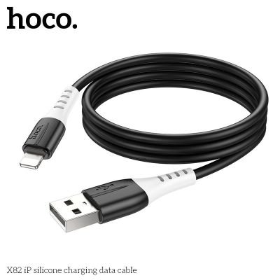 (có VAT) Cáp Sạc iPhone Hoco X82 Dây Silicone Mềm | Chuẩn Lightning | Sạc Nhanh 2.4A | Vi Tính Hóc Môn | hoco Hóc Môn