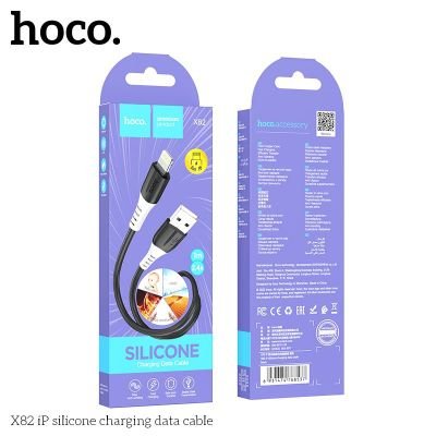 (có VAT) Cáp Sạc iPhone Hoco X82 Dây Silicone Mềm | Chuẩn Lightning | Sạc Nhanh 2.4A | Vi Tính Hóc Môn | hoco Hóc Môn