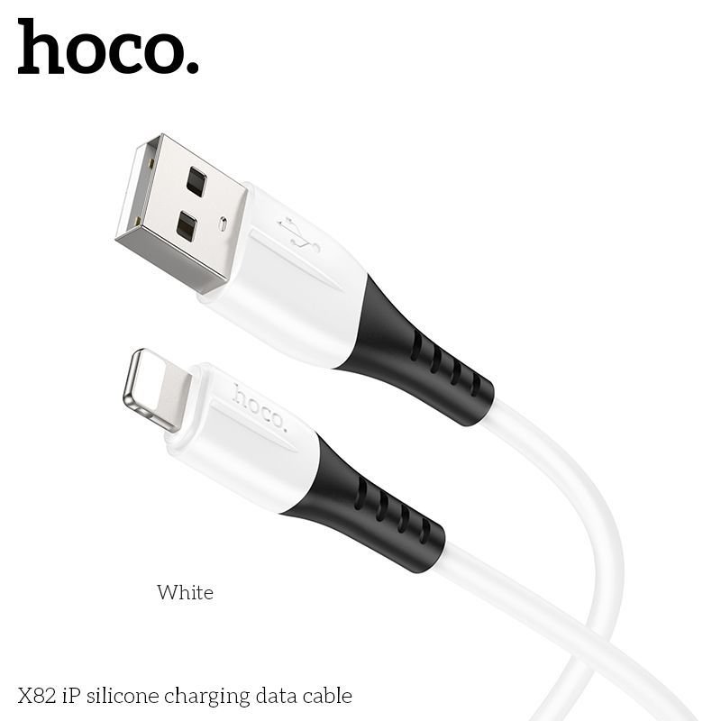 (có VAT) Cáp Sạc iPhone Hoco X82 Dây Silicone Mềm | Chuẩn Lightning | Sạc Nhanh 2.4A | Vi Tính Hóc Môn | hoco Hóc Môn