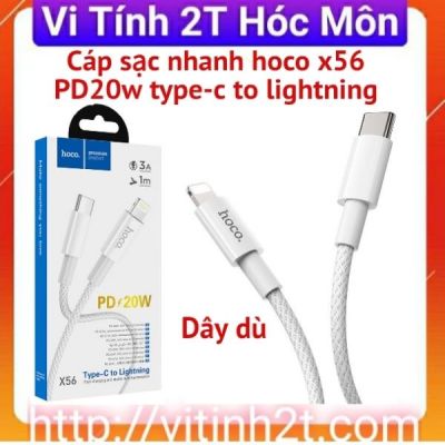 Cáp sạc nhanh PD20w Type-C to Lightning Hoco X56 1m