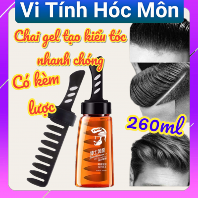 CHAI GEL TẠO KIỂU TÓC NHANH CHÓNG - 260ML KÈM LƯỢC
