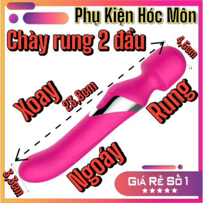 Chày Rung Hai Đầu Aphojoy Massage Chính Hãng | Chày Rung Massage Female Vibrator Hong Kong | Chày Rung 2 Đầu Ngoáy Rung Yuedong | Mini Vibrator Heating G Spot Clitoris | Đồ Chơi Tình Yêu | Vi Tính Hóc Môn