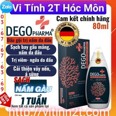 (Chính hãng) Dầu gội trị nấm da đầu hết ngứa Dego PHARMA 80ml