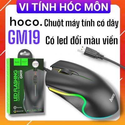 Chuột Chơi Game Có Dây Hoco GM19 Có LED Nhiều Màu - Chuột Chuyên Game huyện hóc môn