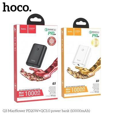 (có VAT) Sạc Dự Phòng Hoco Q3 Mayflower 10000mAh PD20W QC3.0 Chính Hãng | Pin Dự Phòng Hoco Q3 Sạc Nhanh 20W | Hoco Q3 New | Giá Tốt | Bảo Hành | Vi Tính Hóc Môn