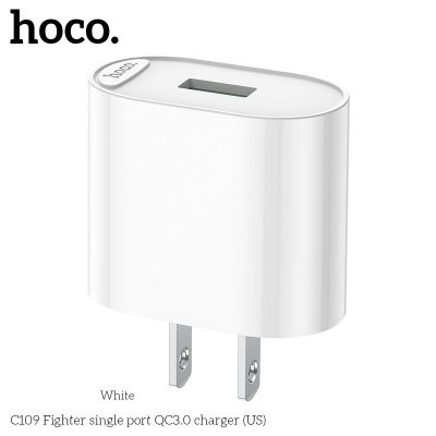 Cốc sạc 18w  Hoco C109 Fighter single port QC3.0