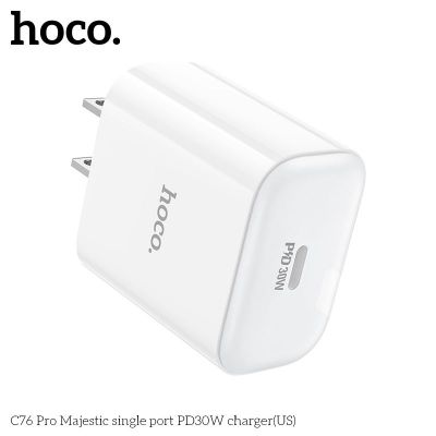 CỐC SẠC HOCO C76 PRO PD30W MỘT CỔNG MAJESTIC (US) Củ Sác