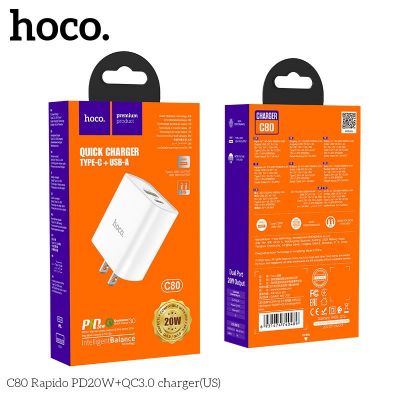 Cốc sạc nhanh Hoco C80 PD20W QC3.0 chính hãng | Sạc nhanh iPhone Samsung Xiaomi | Củ sạc USB-A Type-C | Sạc an toàn chống cháy | Giá rẻ Hóc Môn | Phụ kiện điện thoại cao cấp | Sạc nhanh đa chuẩn | Hỗ trợ PD3.0 QC3.0 | Nhỏ gọn tiện lợi | Bền bỉ lâu dài | B