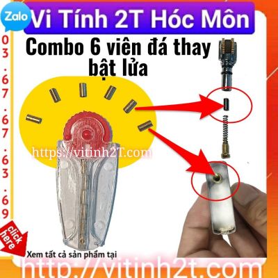 Combo 6 viên đá lửa thay cho bật lửa hột quẹt, zippo