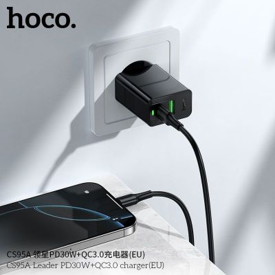 Củ sạc Cốc sạc Hoco CS95A Leader PD30W+QC3.0 MỚI (EU)