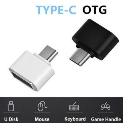 Đầu chuyển USB OTG -Type C ra usb kết nối chuột bàn phím trên điện thoại