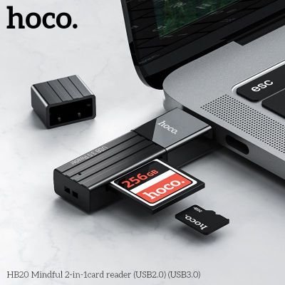Đầu đọc thẻ Hoco HB20 2 trong 1 USB2.0 | Đầu đọc thẻ TF và SD Hoco HB20 chính hãng | Đầu đọc thẻ Hoco HB20 tiện dụng nhỏ gọn | Đầu đọc thẻ Hoco 2in1 tốc độ cao | Đầu đọc thẻ nhớ Hoco HB20 giá rẻ chất lượng | Vi Tính Hóc Môn