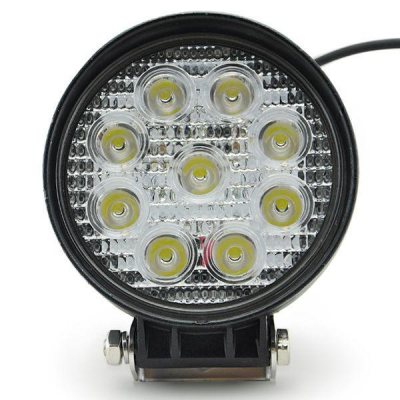 đèn trợ sáng 9 led ĐÈN CHIẾU SÁNG XE NÂNG - 12V ROUND 4 INCH LED WORKING LAMP FORKLIFT WORK LIGHT