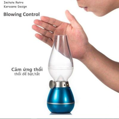 Đèn dầu cảm ứng pin sạc đèn thần thổi tắt mở