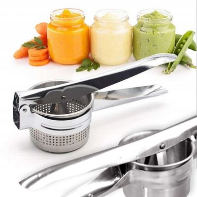Dụng Cụ Ép Trái Cây, Nghiền Củ Quả Bằng Tay Inox 304 Size 9cm