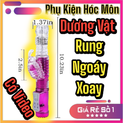 Dương vật giả kép mini rung xoay ngoáy 360 độ | Massage điểm G | Kích thích đa chiều | Đồ chơi phòng the | Phụ kiện tình yêu | Vi Tính Hóc Môn | Dương vật bướm Male genital organ