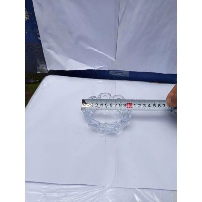 Gạt tàn thủy tinh Deli chất liệu cao cấp, thiết kế hình bèo. MÃ YG1025-3