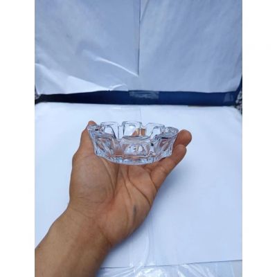 Gạt tàn thủy tinh Deli chất liệu cao cấp, thiết kế hình bèo. MÃ YG1025-3