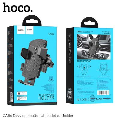 Giá đỡ điện thoại trên xe hơi hoco CA86 kẹp điện thoại trên xe hơi khe gió chính hãng