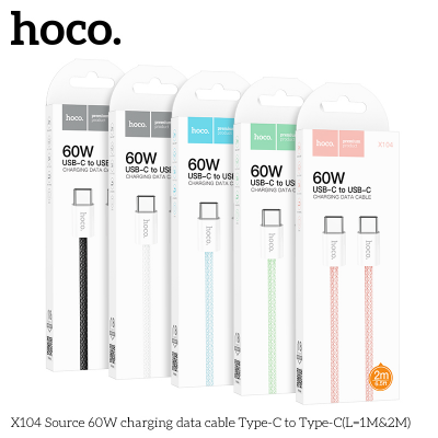 ( dài 2 mét) Cáp Sạc Nhanh 60W Hoco X104 2M Type-C to Type-C