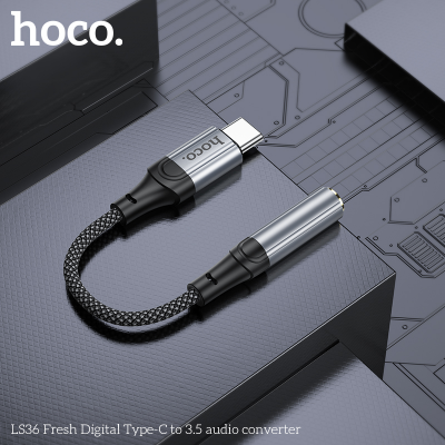 HOCO LS36 CÁP CHUYỂN TYPE C RA 3.5MM CẮM TAI NGHE CÓ HỖ TRỢ ĐÀM THOẠI
