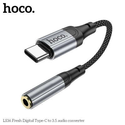 HOCO LS36 CÁP CHUYỂN TYPE C RA 3.5MM CẮM TAI NGHE CÓ HỖ TRỢ ĐÀM THOẠI
