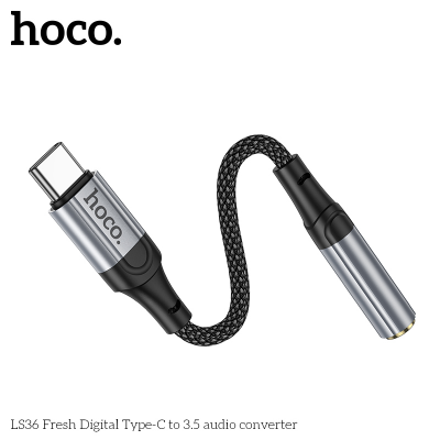 HOCO LS36 CÁP CHUYỂN TYPE C RA 3.5MM CẮM TAI NGHE CÓ HỖ TRỢ ĐÀM THOẠI