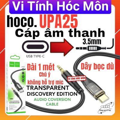 hoco UPA25 TYPE C RA 3.5MM CÁP CHUYỂN ÂM THANH AUDIO CONVERSION CABLE
