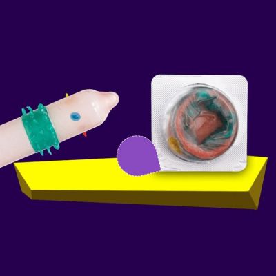 Hộp 6 cái Bao cao su Runbo siêu gân gai bi râu
