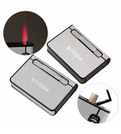Hộp Quẹt Bật Lửa Khò Kiêm Bao Đựng Thuốc Lá Focus Sử Dụng Gas Cao Cấp (Màu Ngẫu Nhiên)