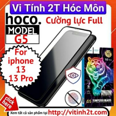 [IPHONE 13 / 13 PRO] Cường lực Full hoco G5