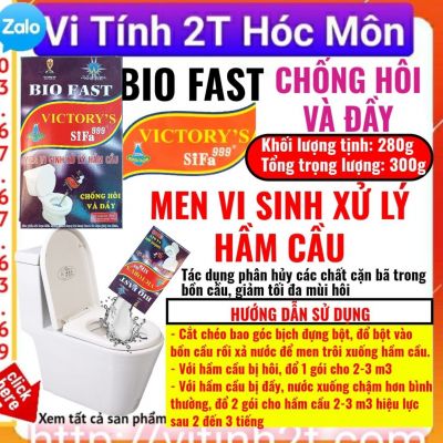 Men vi sinh khử mùi toilet,bồn cầu, chống mùi hôi cống, bể phốt, men vi sinh khử mùi Bio Fast 300g Victory's Sifa 999 chính hãng
