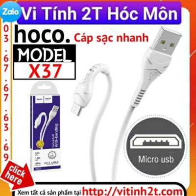 (Micro usb) cáp sạc nhanh 2.4A hoco x37