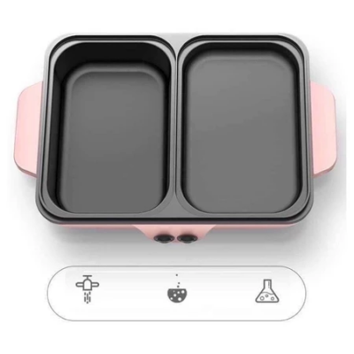 NỒI LẨU NƯỚNG ĐA NĂNG 2IN1 HÀN QUỐC, BẾP LẨU ĐA NĂNG MINI TIỆN DỤNG