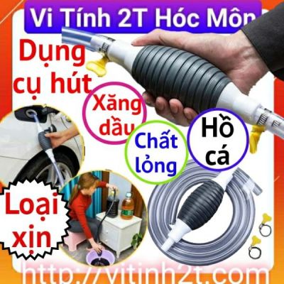 Ống hút rượu hút xăng bơm chất lỏng, hút nước bể cá cầm tay bóp để sử dụng