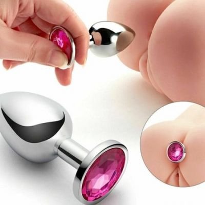 Phích Cắm Hậu Môn Kim Loại Đá Tròn Mỏ Neo Size Nhỏ | Đồ Chơi Tình Yêu | Vi Tính Hóc Môn