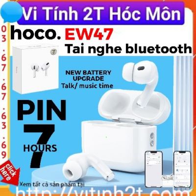 [pin trâu 7H] hoco EW47 Tai nghe bluetooth 2 bên, có đàm thoại, nút cảm ứng