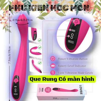 Que Rung Loviss Mia có màn hìnhMassage Wand Clitoral Vibrator G Spot Dildo Bullet Electric Rose Female Vibrator Sex Toys for Women