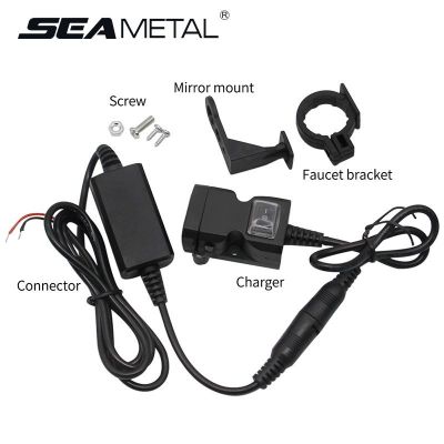 SẠC ĐIỆN THOẠI XE MÁY 2 CỔNG USB 12 - 24V - SẠC XE MÁY