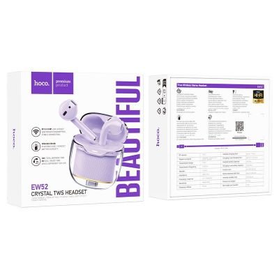 Tai nghe Bluetooth Hoco EW52 TWS không dây âm thanh nổi | Chất âm sống động | Thiết kế gọn nhẹ | Kết nối ổn định | Pin bền lâu | Vi Tính Hóc Môn