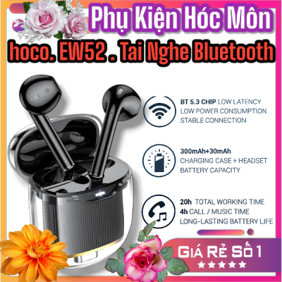 Tai nghe Bluetooth Hoco EW52 TWS không dây âm thanh nổi | Chất âm sống động | Thiết kế gọn nhẹ | Kết nối ổn định | Pin bền lâu | Vi Tính Hóc Môn