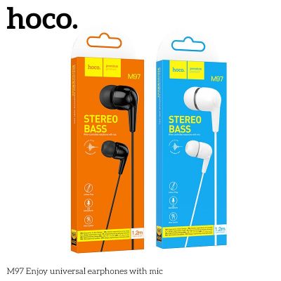 (có VAT) Tai nghe có dây Hoco M97 có mic đàm thoại | Âm thanh cực chuẩn | Jack cắm 3.5mm tương thích mọi thiết bị | Giá tốt |Tai Nghe Hóc Môn